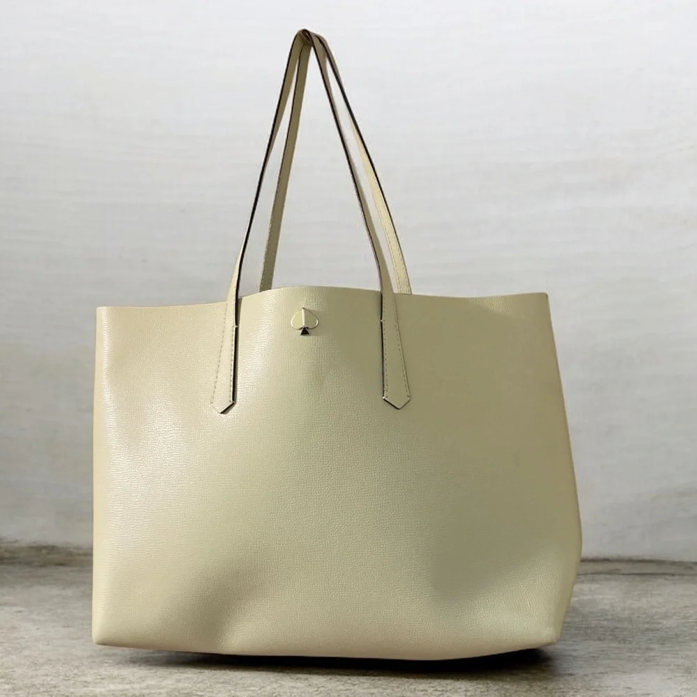 Kate Spade Molly Bikini Dot Pop Large Tote in Lemon Sorbet EUC